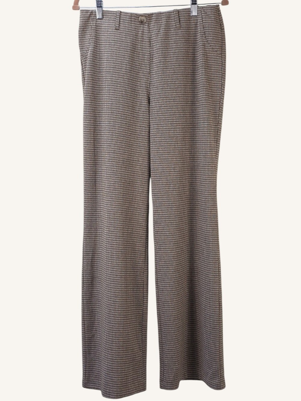 Charlie B Brown Check Wide Leg Trouser Pants Size 8 NWOT